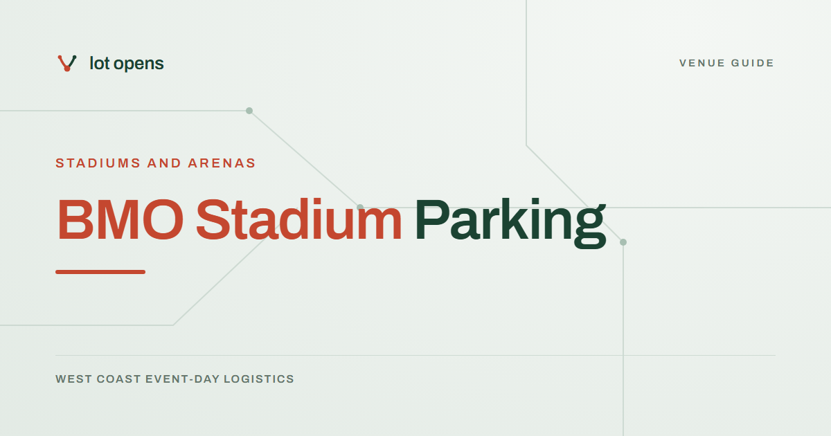 BMO Stadium Parking: Lot Opens event-day guide
