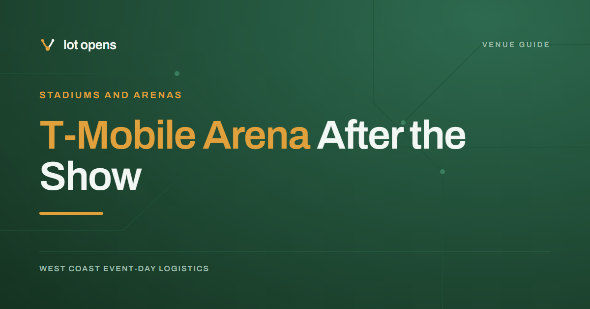 T-Mobile Arena After the Show: The Locker Clock and Casino Pickup