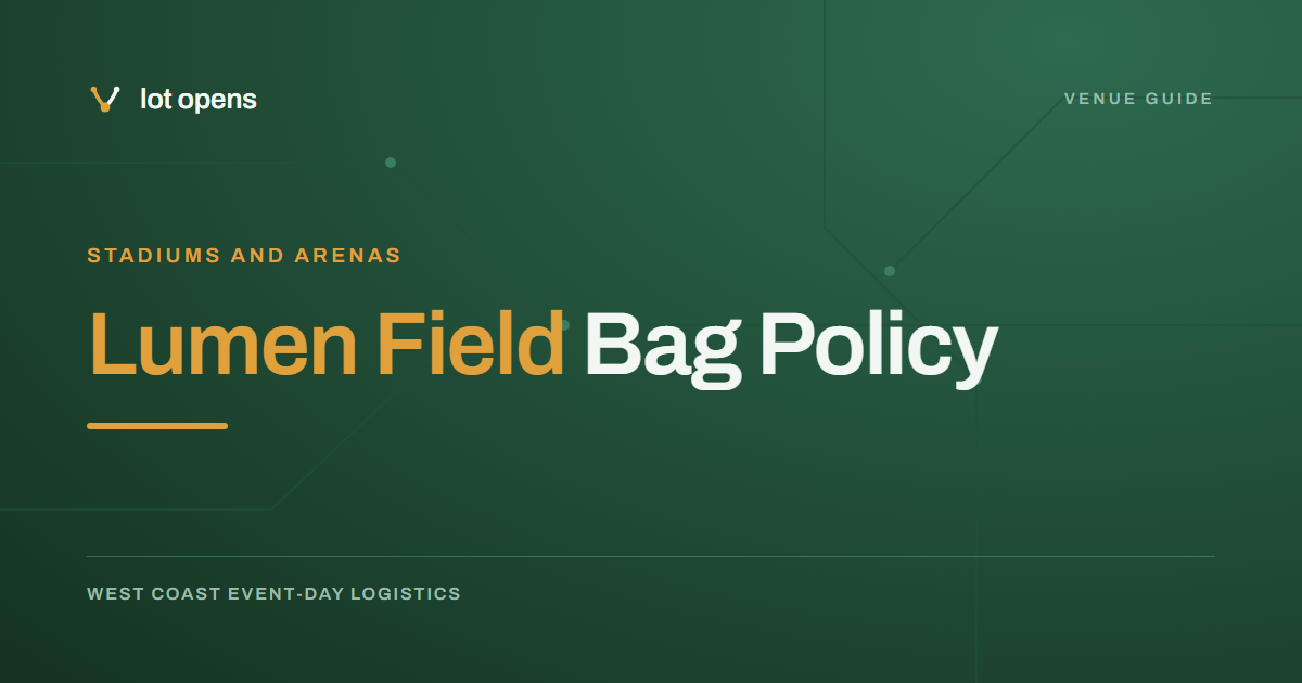 Lumen Field Bag Policy: A Clear Backpack With No More Than 2 Pockets