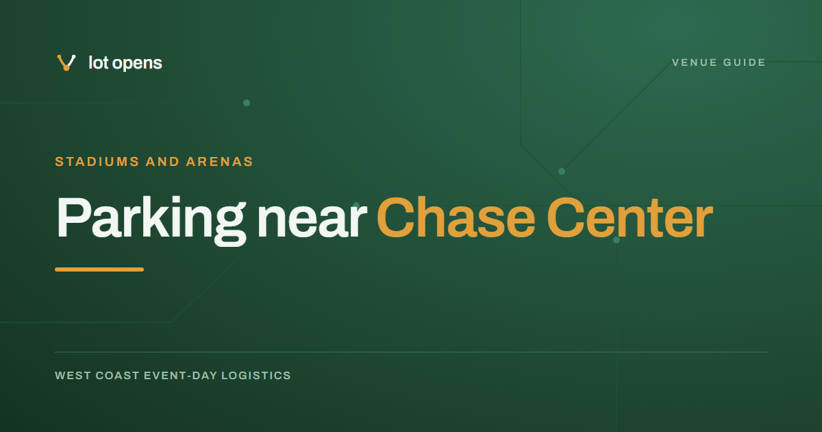 Parking near Chase Center: what SFMTA charges around the arena