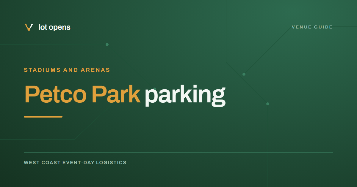 Petco Park parking: a discounted rate the Padres never print