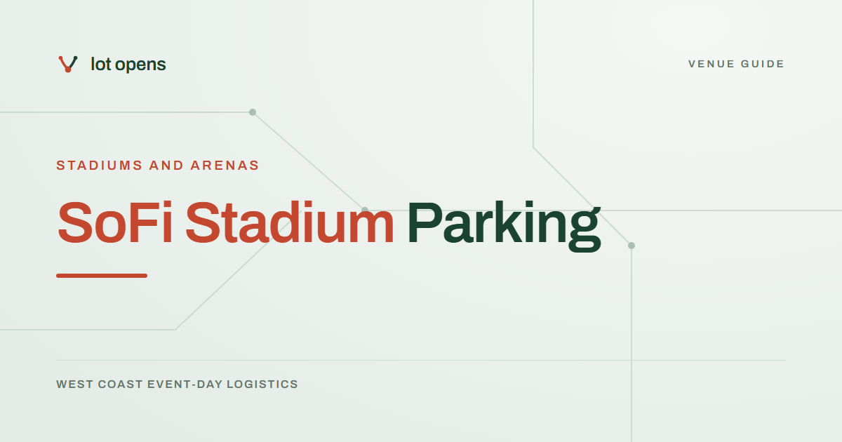 SoFi Stadium Parking: Lot Opens event-day guide