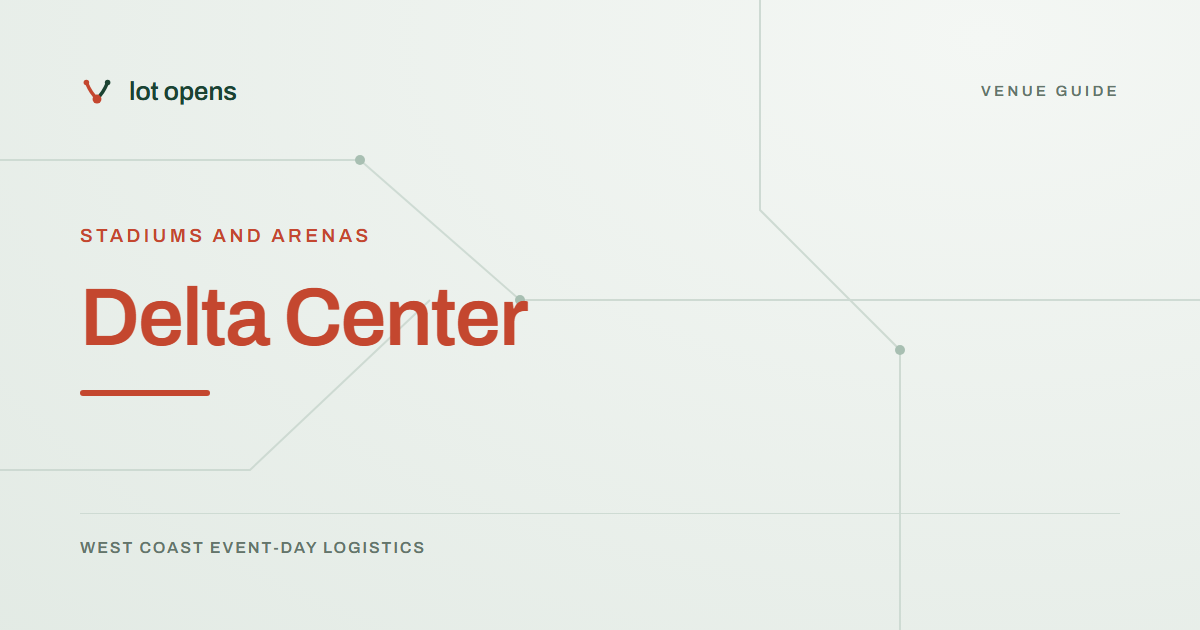 Delta Center: Lot Opens event-day guide