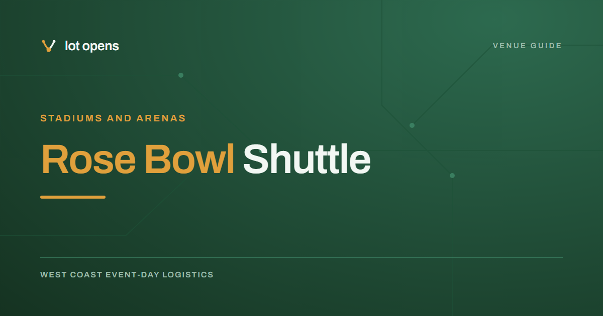 Rose Bowl Shuttle: Where It Boards in Old Town and When It Starts